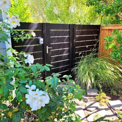 metal fence gate