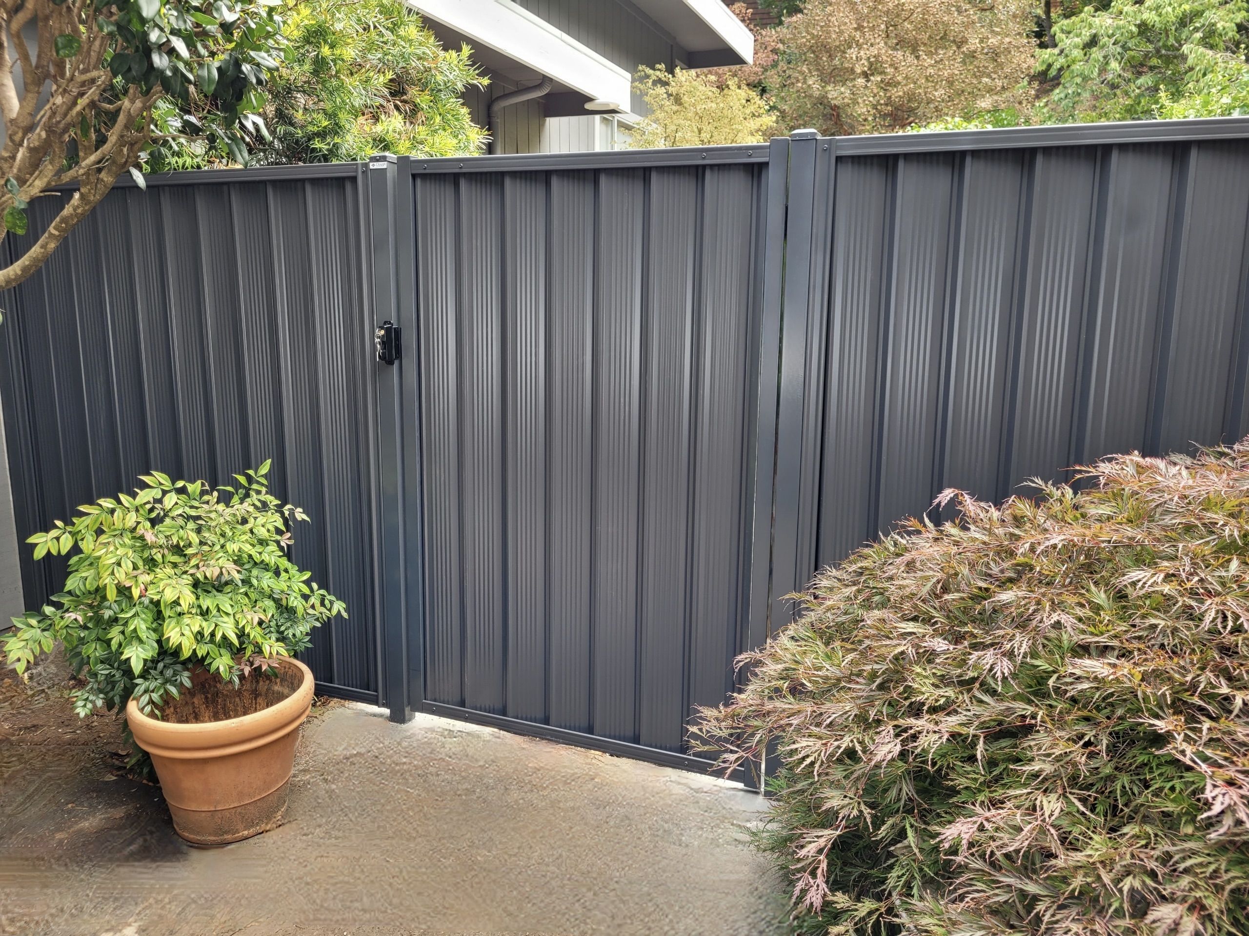 steel privacy fence