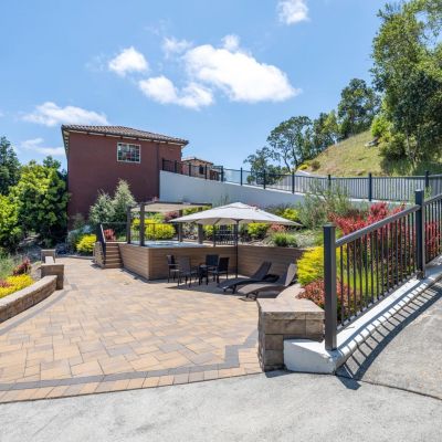 house with long driveway 