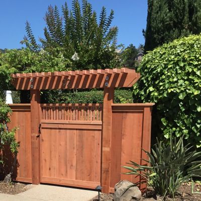 L.J. Tiburon Yard fencing